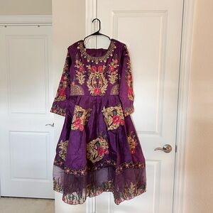 Purple Pakistani dress
